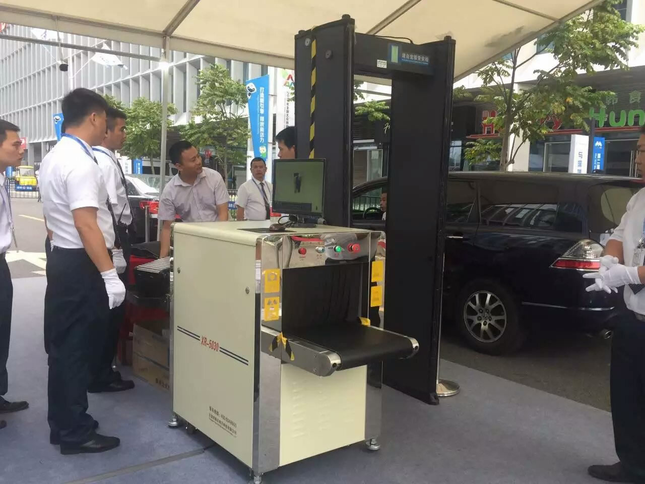 Scanner de bagagem de raio X tamanho pequeno para uso em hotel 